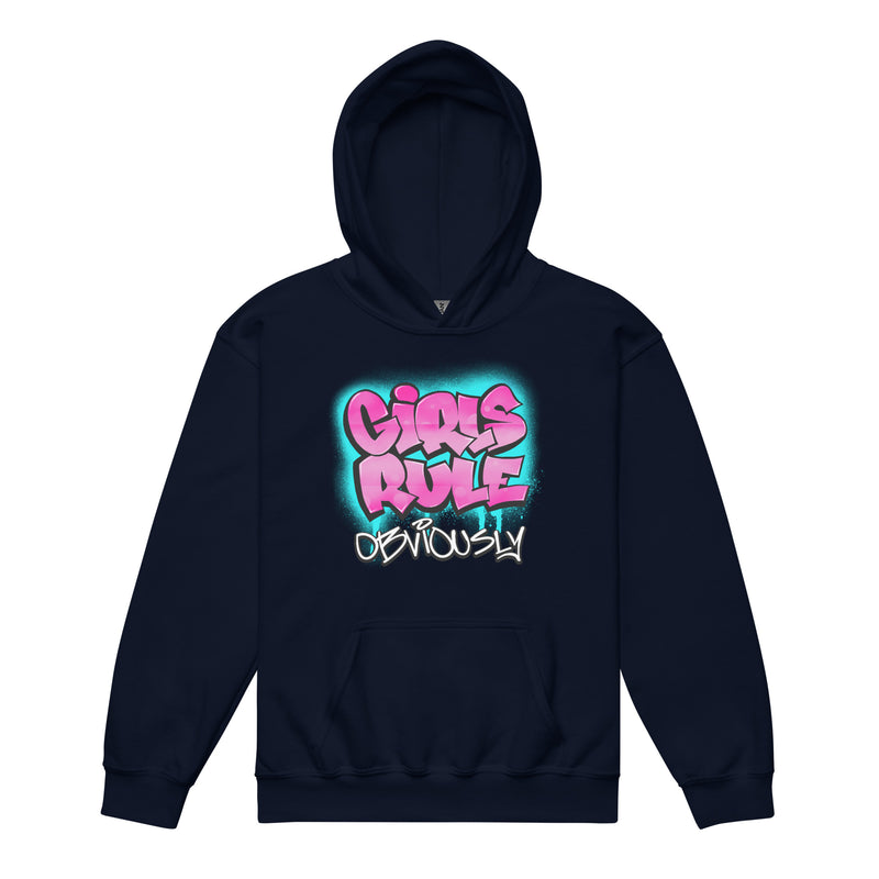 GIRLS RULE OBVIOUSLY - Youth Hoodie