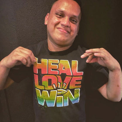 HEAL LOVE WIN Unisex T-Shirt - Beats 4 Hope