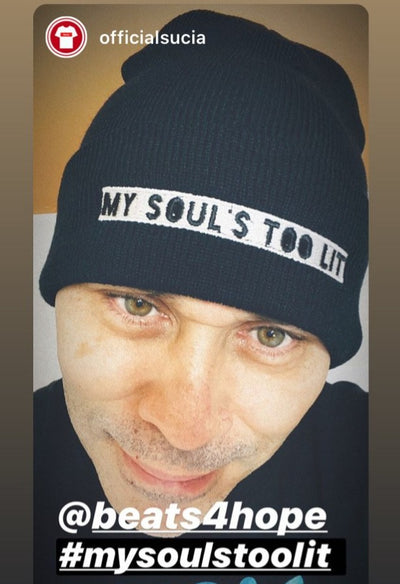 MY SOUL'S IS TOO LIT CUFFED BEANIE - Beats 4 Hope