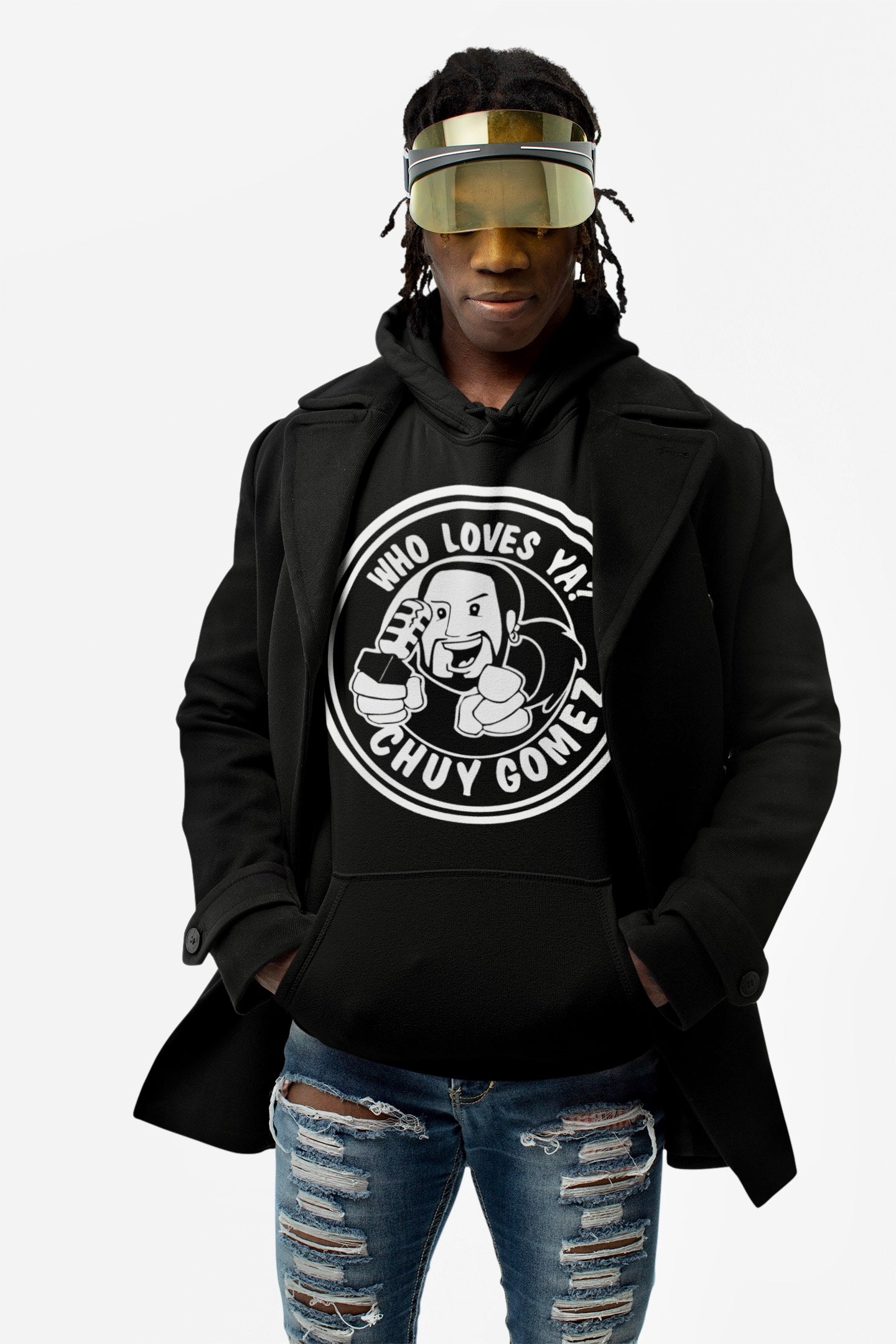 WHO LOVES YA? CHUY GOMEZ (Original) Hoodie - Beats 4 Hope