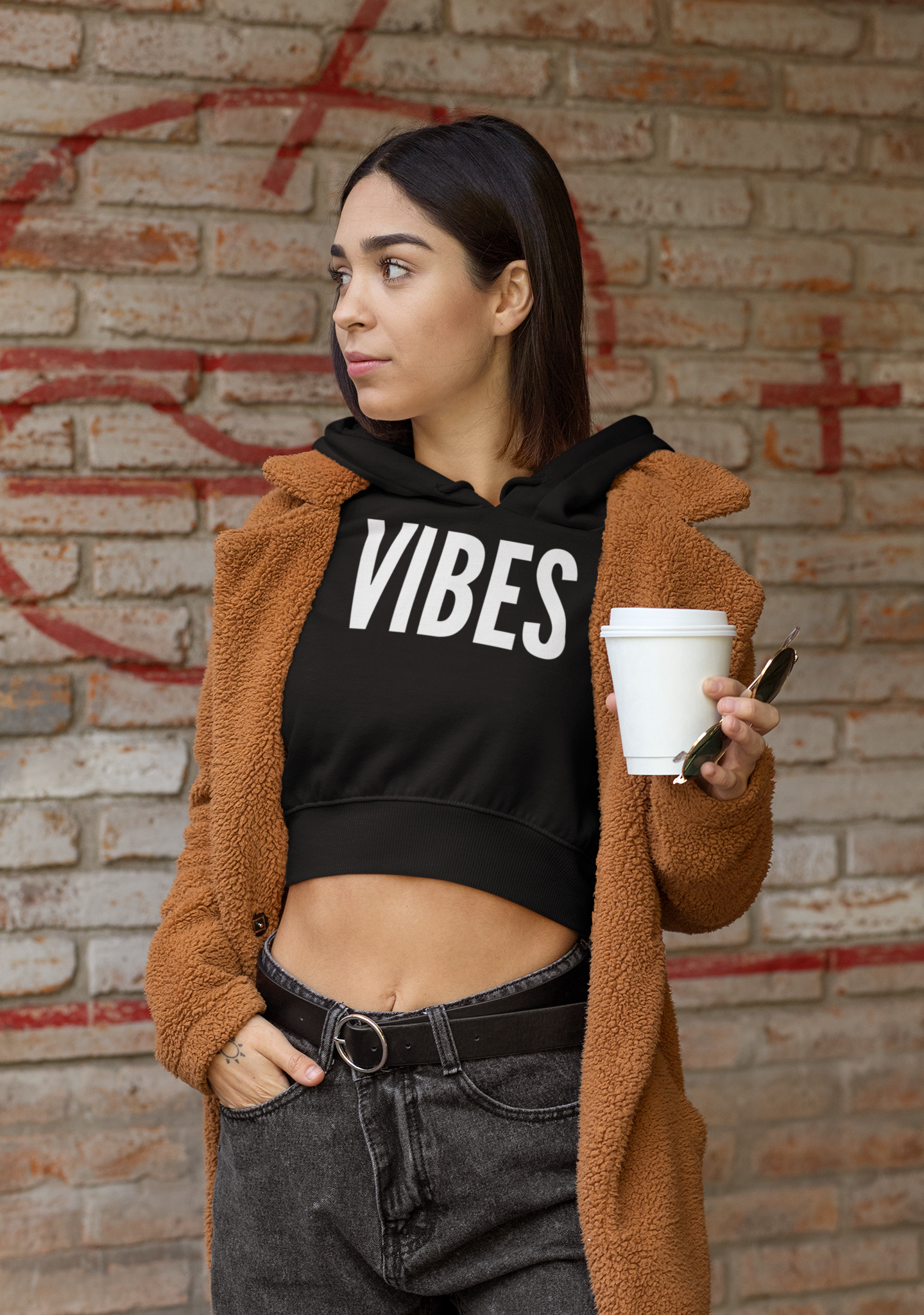 VIBES Women's Cropped Hoodie - Beats 4 Hope