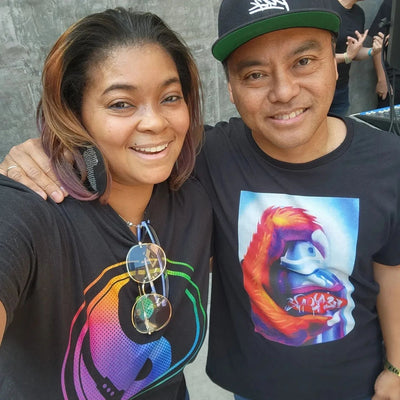 YIN AND YANG DJ COLORS T-Shirt - Beats 4 Hope