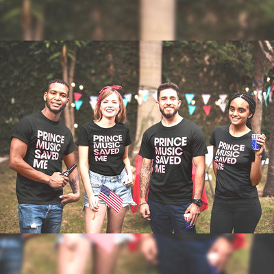 PRINCE MUSIC SAVED ME - PINK - Unisex T-Shirt - Beats 4 Hope