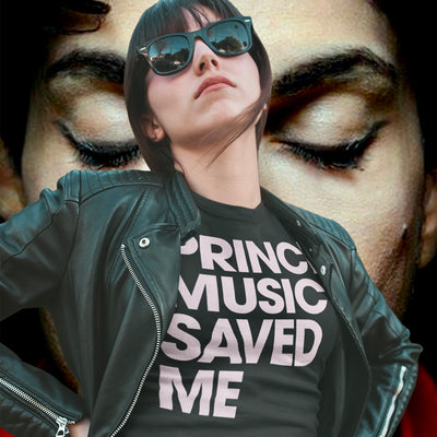PRINCE MUSIC SAVED ME - PINK - Women's T-Shirt - Beats 4 Hope
