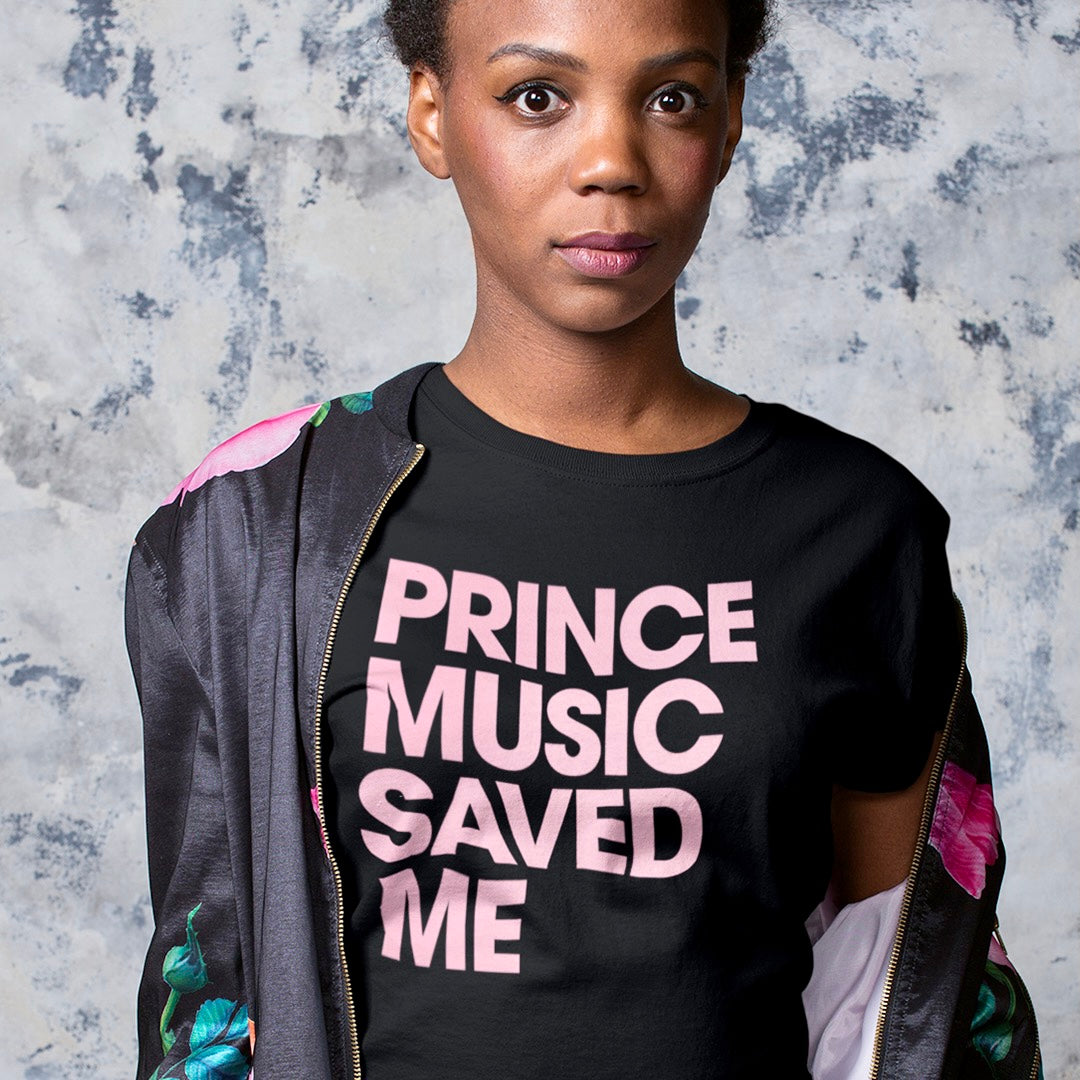 PRINCE MUSIC SAVED ME - PINK - Unisex T-Shirt - Beats 4 Hope