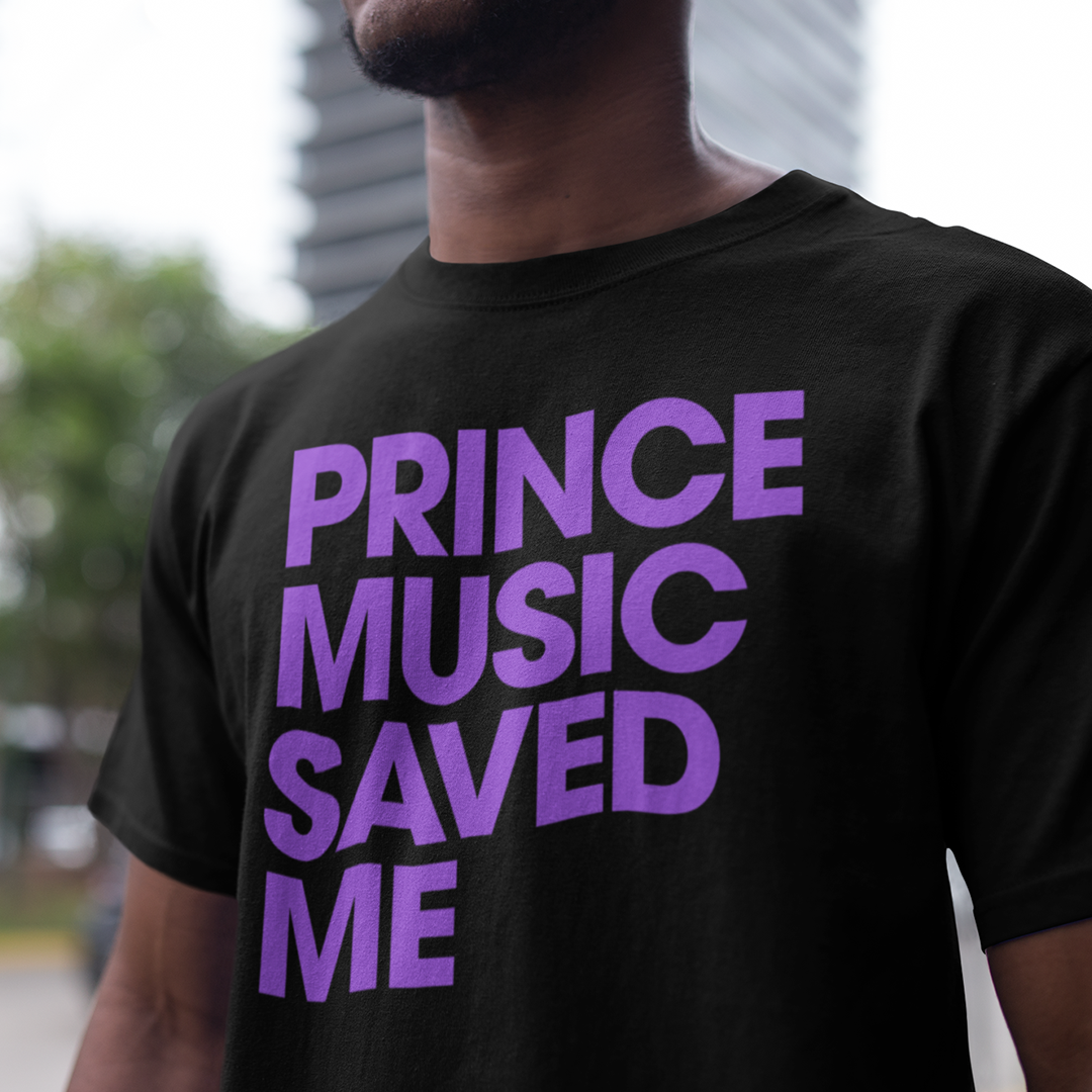 PRINCE MUSIC SAVED ME Purple T Shirt Beats 4 Hope