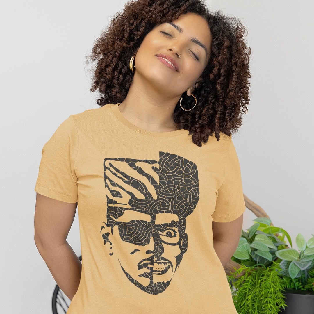 Likeness of hip hop artist Shock G Humpy Hump Digital Underground t-shirt