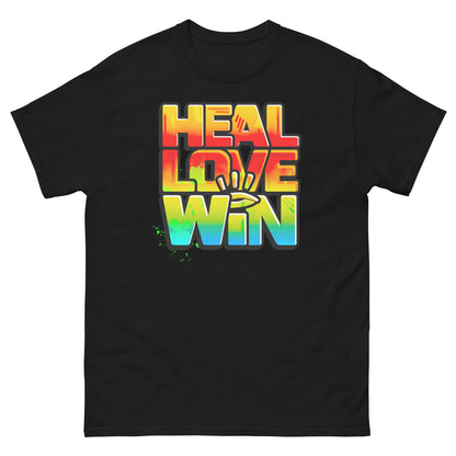 HEAL LOVE WIN - Men's classic t-shirt - Beats 4 Hope