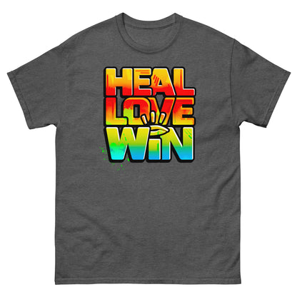 HEAL LOVE WIN - Men's classic t-shirt - Beats 4 Hope