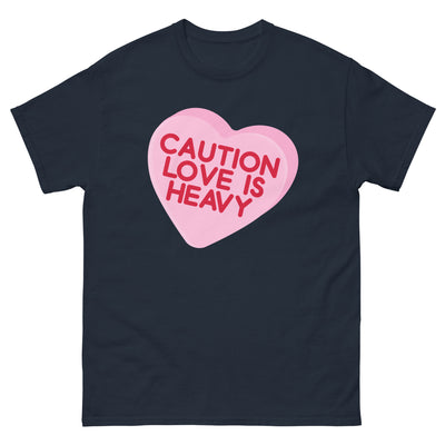 CAUTION LOVE IS HEAVY - Men's Classic T-Shirt - Beats 4 Hope