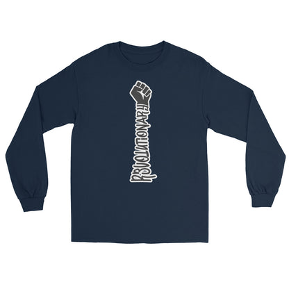 REVOLUTIONARY - Men’s Long Sleeve Shirt - Navy / S - Navy / M - Navy / L - Navy / XL - Navy / 2XL - Navy / 3XL - Navy / 4XL