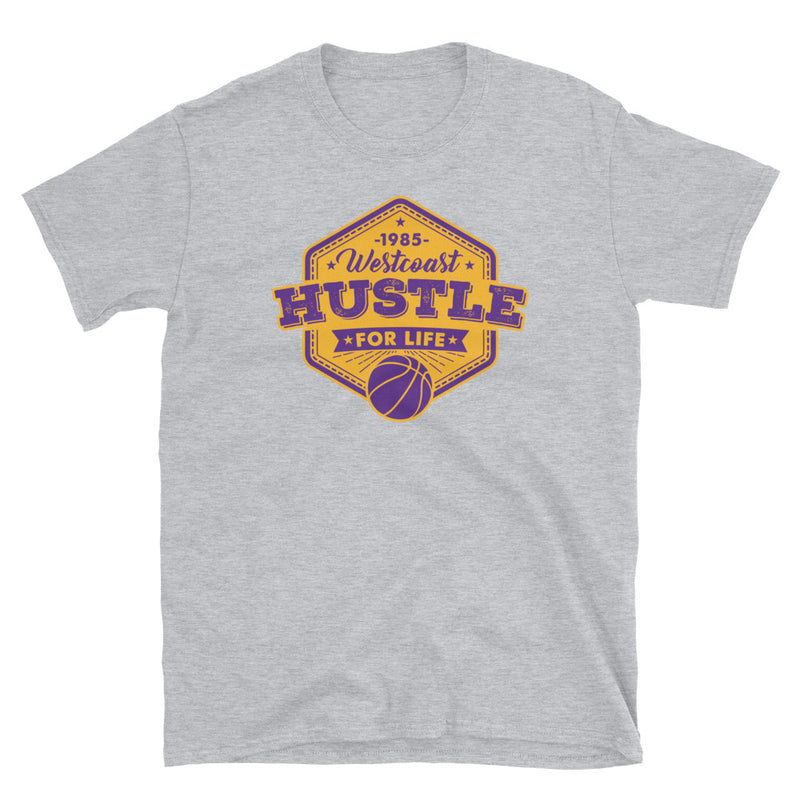 1985 West Coast Hustle - Basketball T-Shirt