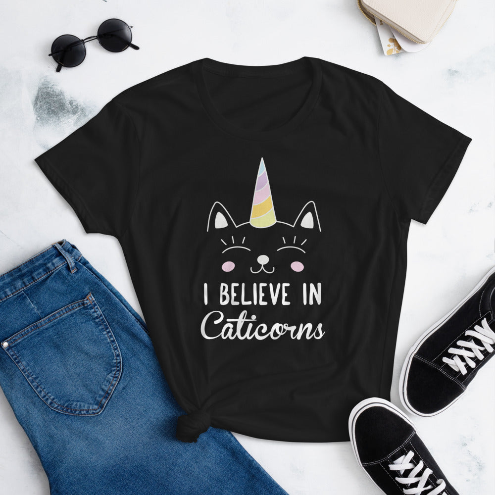 I BELIEVE IN CATICORNS Women's T-Shirt - Beats 4 Hope