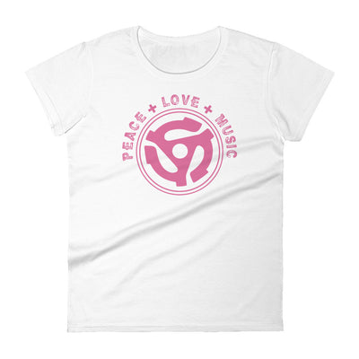 PEACE LOVE AND MUSIC THINK PINK TEE - Beats 4 Hope