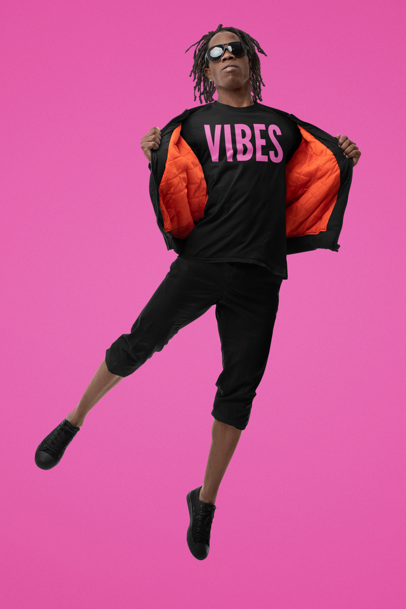 VIBES - Pink Unisex T-Shirt