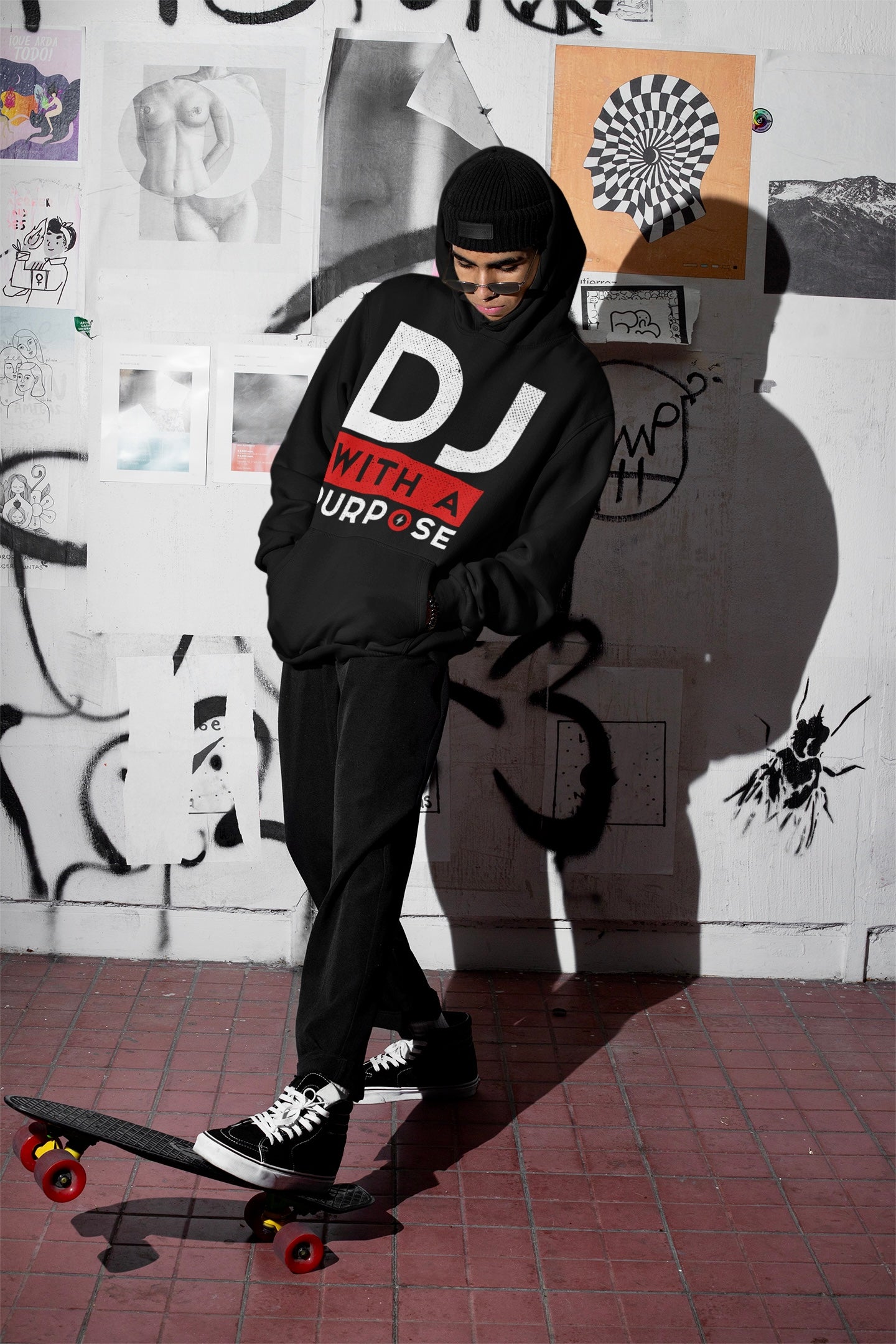 DJ WITH A PURPOSE Hoodie - Beats 4 Hope