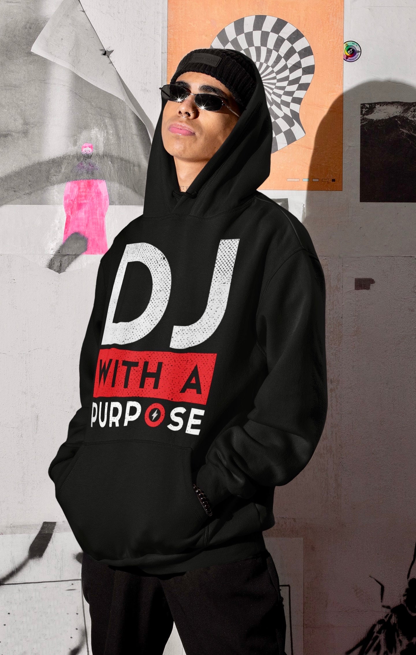 DJ WITH A PURPOSE Hoodie - Beats 4 Hope