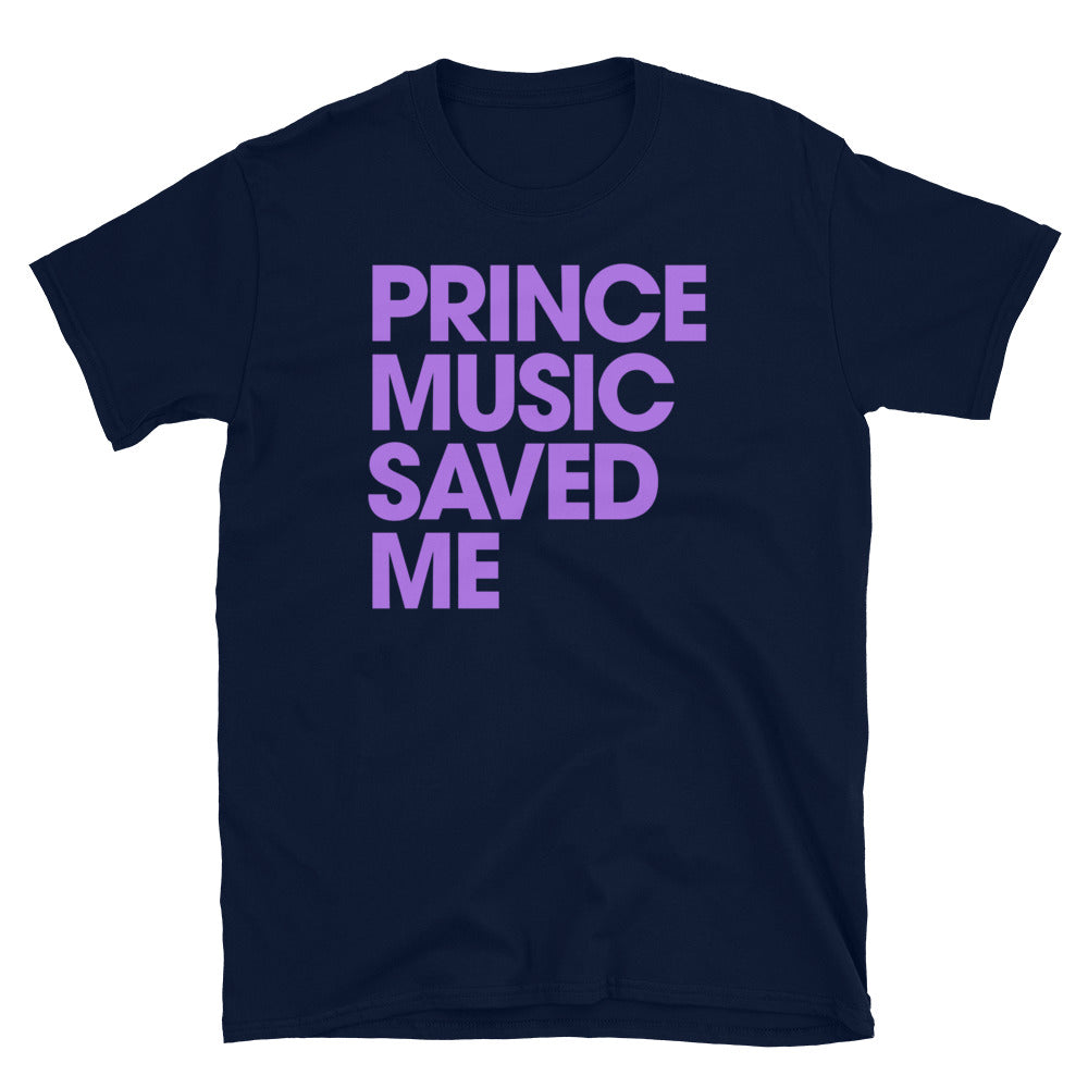 PRINCE MUSIC SAVED ME Purple T-Shirt