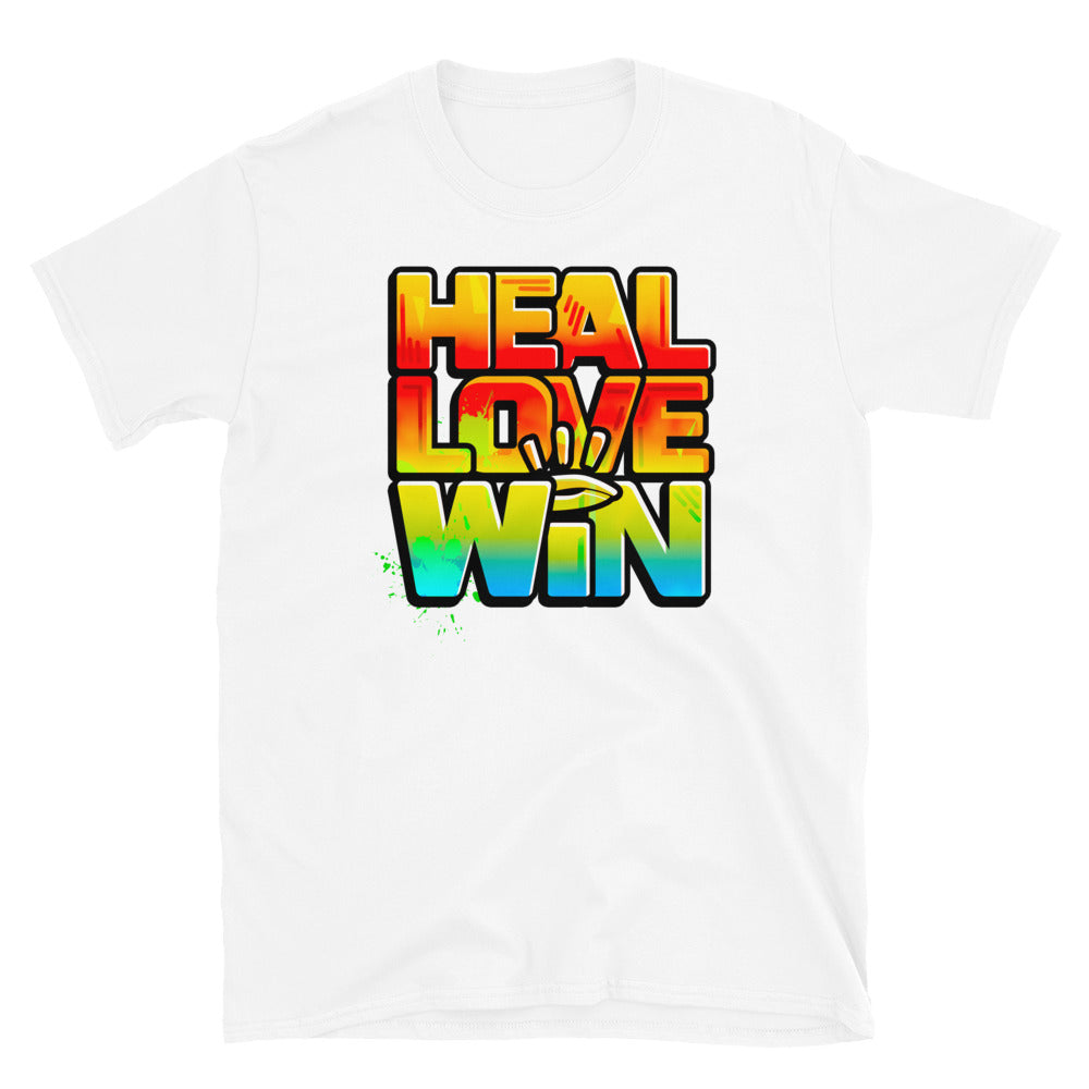 HEAL LOVE WIN Unisex T-Shirt - Beats 4 Hope