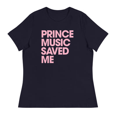 PRINCE MUSIC SAVED ME - PINK - Women's T-Shirt - Beats 4 Hope