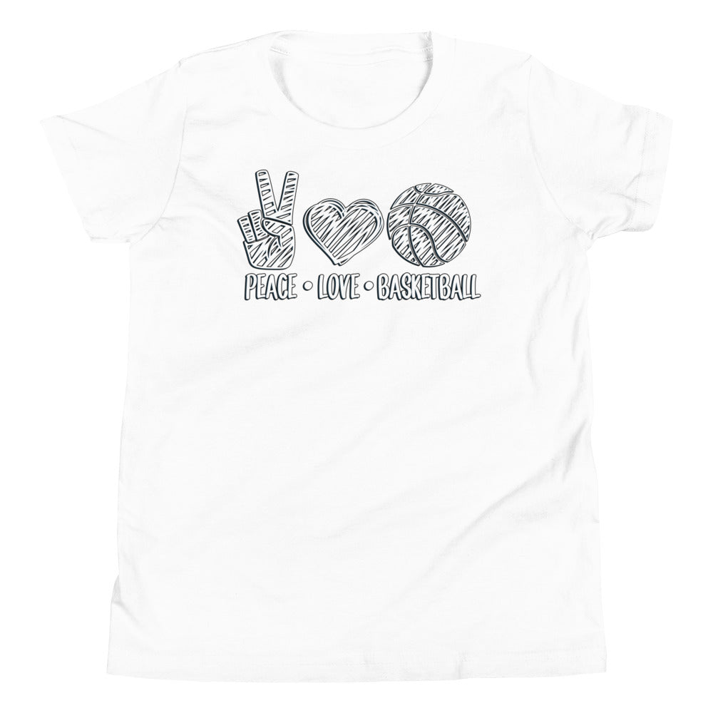 PEACE LOVE BASKETBALL - Youth T-Shirt - Beats 4 Hope