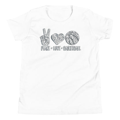 PEACE LOVE BASKETBALL - Youth T-Shirt - Beats 4 Hope